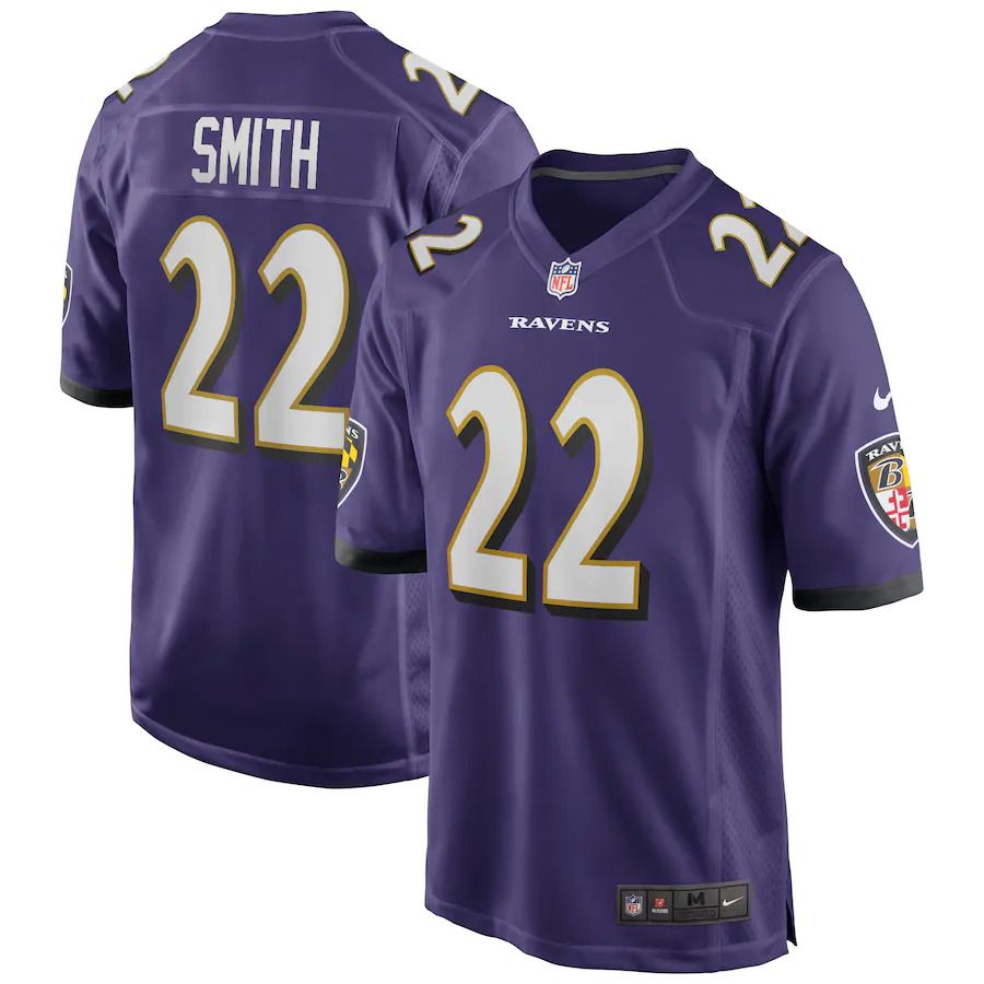 Men Baltimore Ravens #22 Jimmy Smith Nike Purple Team Game NFL Jersey->baltimore ravens->NFL Jersey